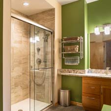 This bath remodel provided a fresh, new look.