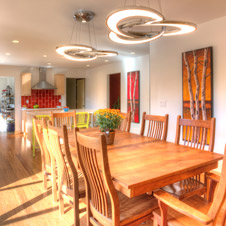 This kitchen remodel opened up the room to provide an abundance of natural light.